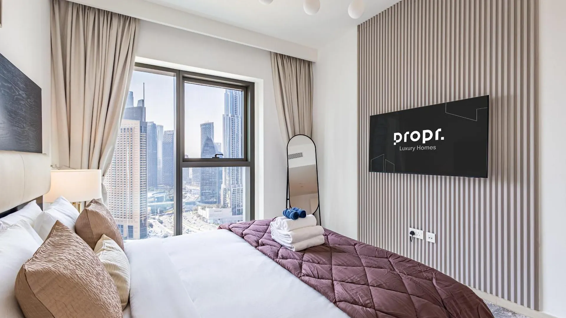 Premium 3Br L Office With Burj Khalifa & Fountain Views Daire Dubai