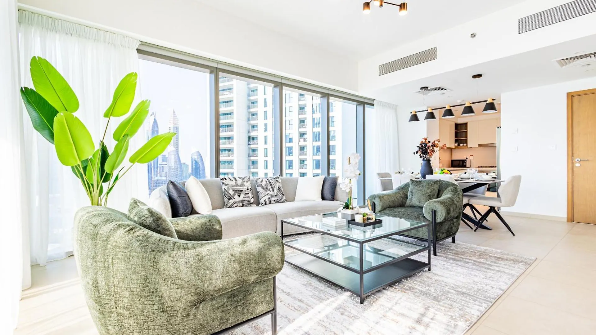 Premium 3Br L Office With Burj Khalifa & Fountain Views Daire Dubai Birleşik Arap Emirlikleri